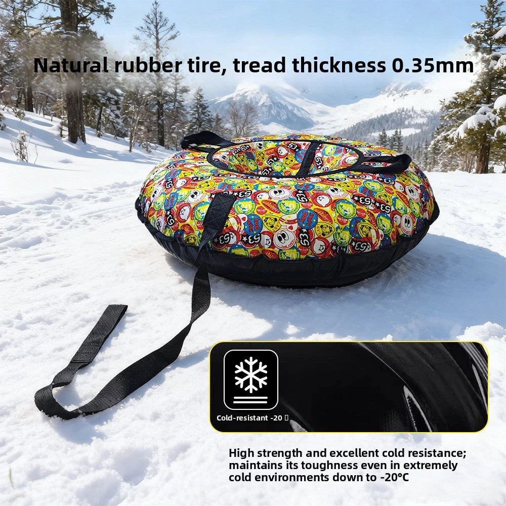 Inflatable Snow Tube with Cloth Cover