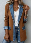 Denim Trim Patchwork Jacket