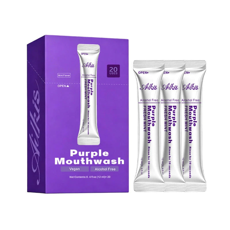 Portable Mint Mouthwash Strips