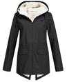 Hooded Zip Front Coat