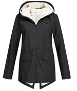 Hooded Zip Front Coat