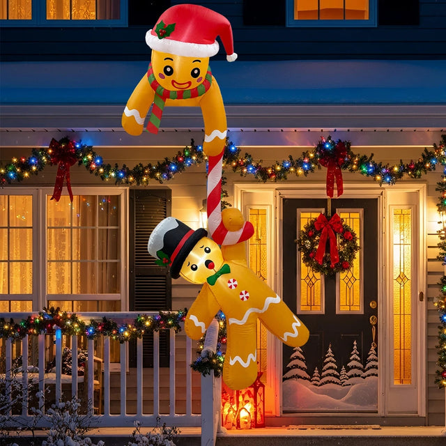 Gingerbread Duo Inflatable Christmas Decoration