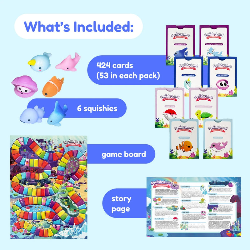 Squishyland Reading Adventure Board Game