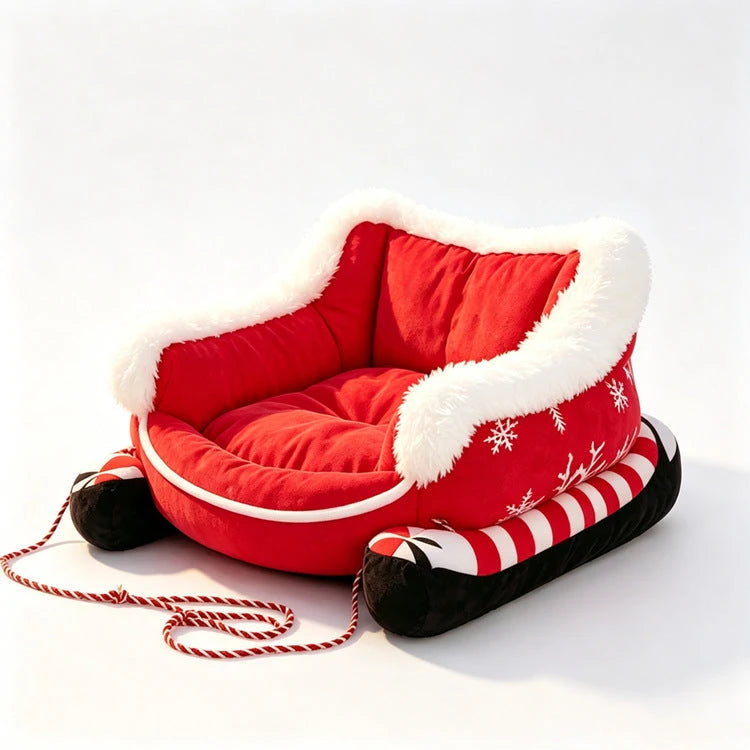 Festive Holiday Pet Bed