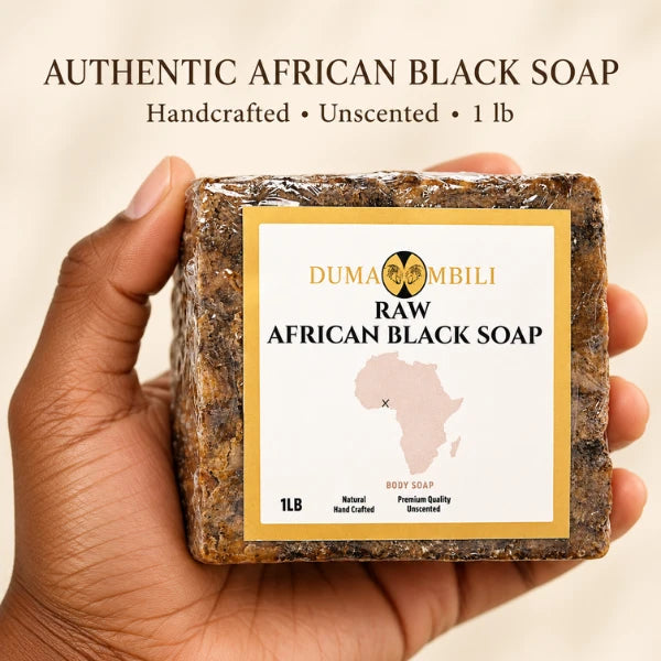 Handmade Traditional African Black Soap