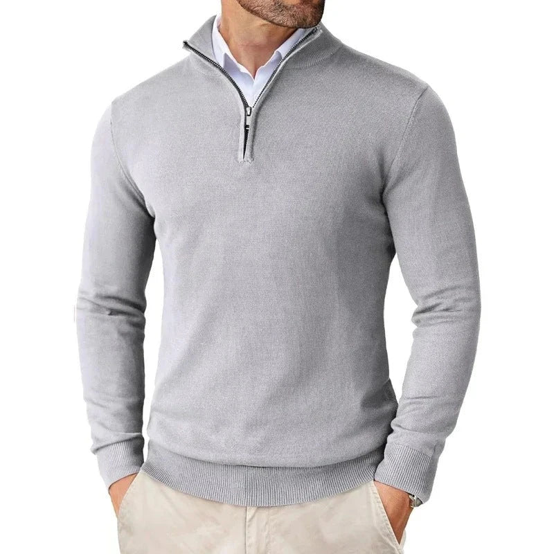 Mens Quarter Zip Fleece Sweatshirt