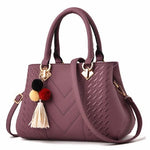 Textured PU Faux Leather Handbag