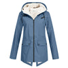 Hooded Zip Front Coat