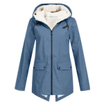 Hooded Zip Front Coat