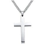 Stainless Steel Cross Pendant Necklace