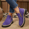Side-Zip Suede Ankle Boots