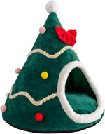 Festive Christmas Tree Pet Cave