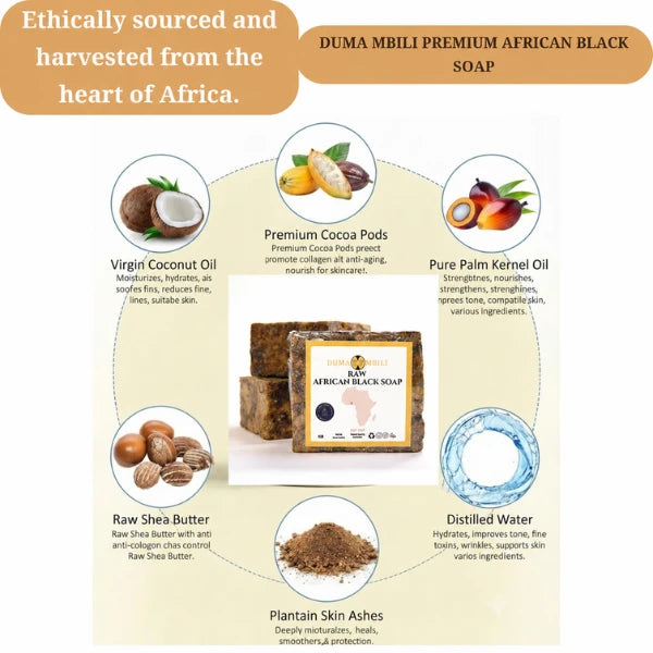 Handmade Traditional African Black Soap