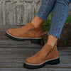 Side-Zip Suede Ankle Boots