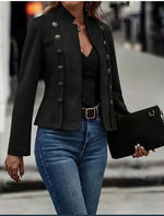 Retro Suede Double Breasted Jacket