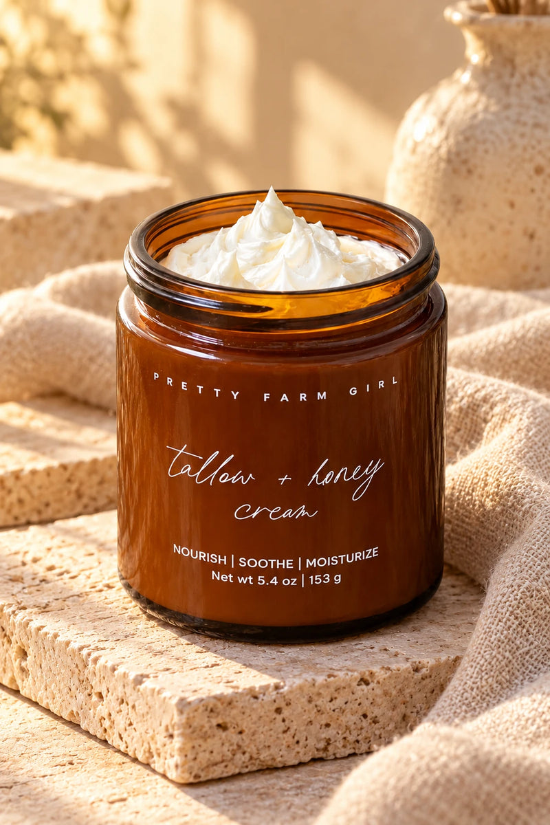 Fragrance-Free Tallow And Honey Cream
