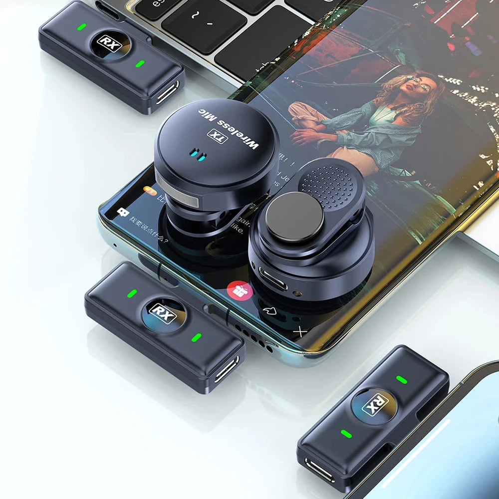 Wireless Magnetic Clip-On Microphone Kit