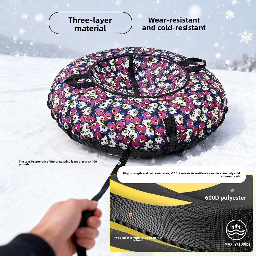 Inflatable Snow Tube with Cloth Cover
