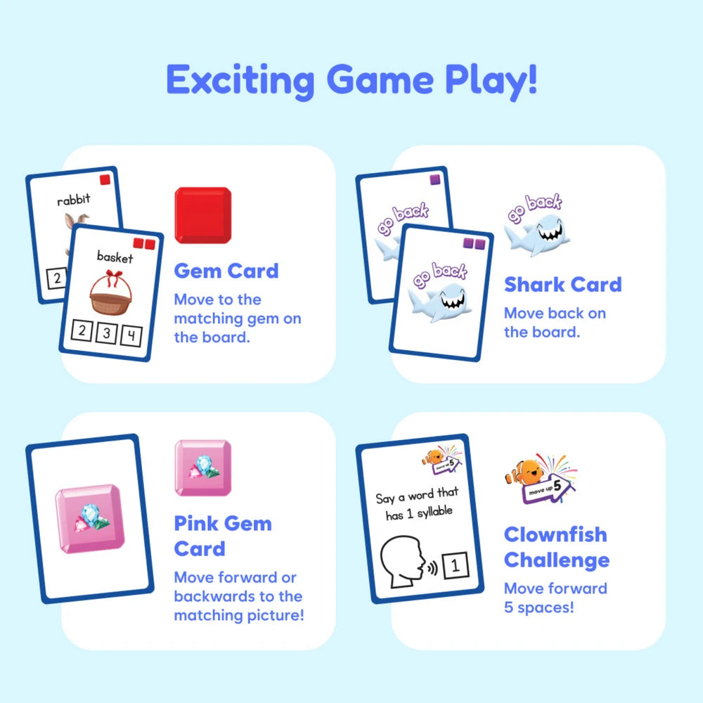 Squishyland Reading Adventure Board Game