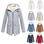 Hooded Zip Front Coat