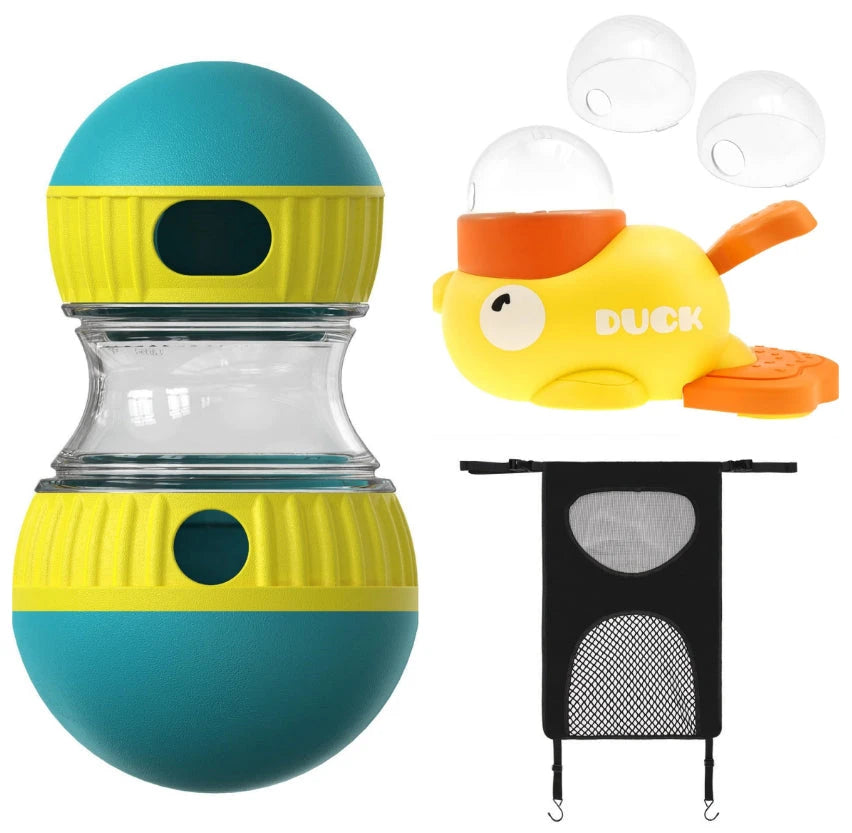 Rolling Treat-Dispensing Dog Puzzle Toy