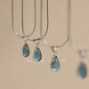 Vintage Titanium Steel Water Drop Necklace
