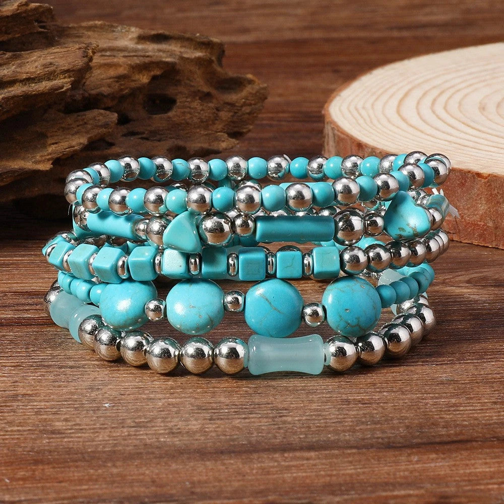 Boho Beaded Bracelet Set