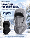 Winter Fleece Hood Face Cover