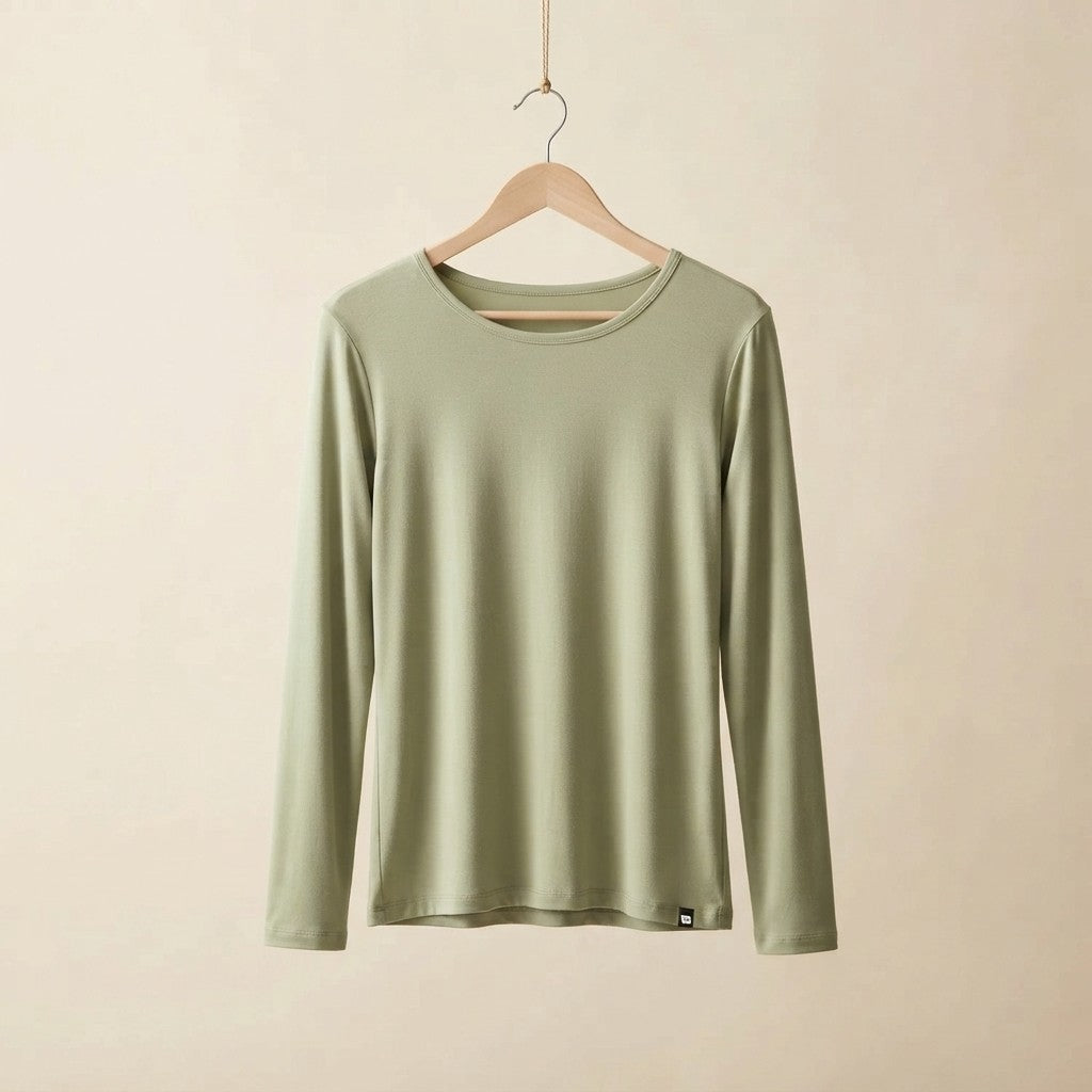 Bamboo Viscose Long Sleeve Lounge Tee