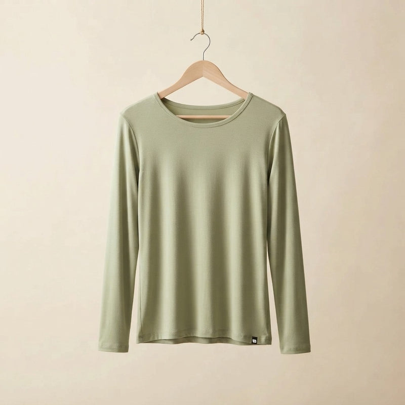 Bamboo Viscose Long Sleeve Lounge Tee