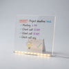 LED Acrylic Message Board