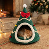 Festive Christmas Tree Pet Cave